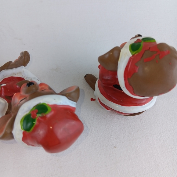 Vintage George Good set of four  sleepy Christmas Mice mouse Santa mouse ceremic - Picture 8 of 13